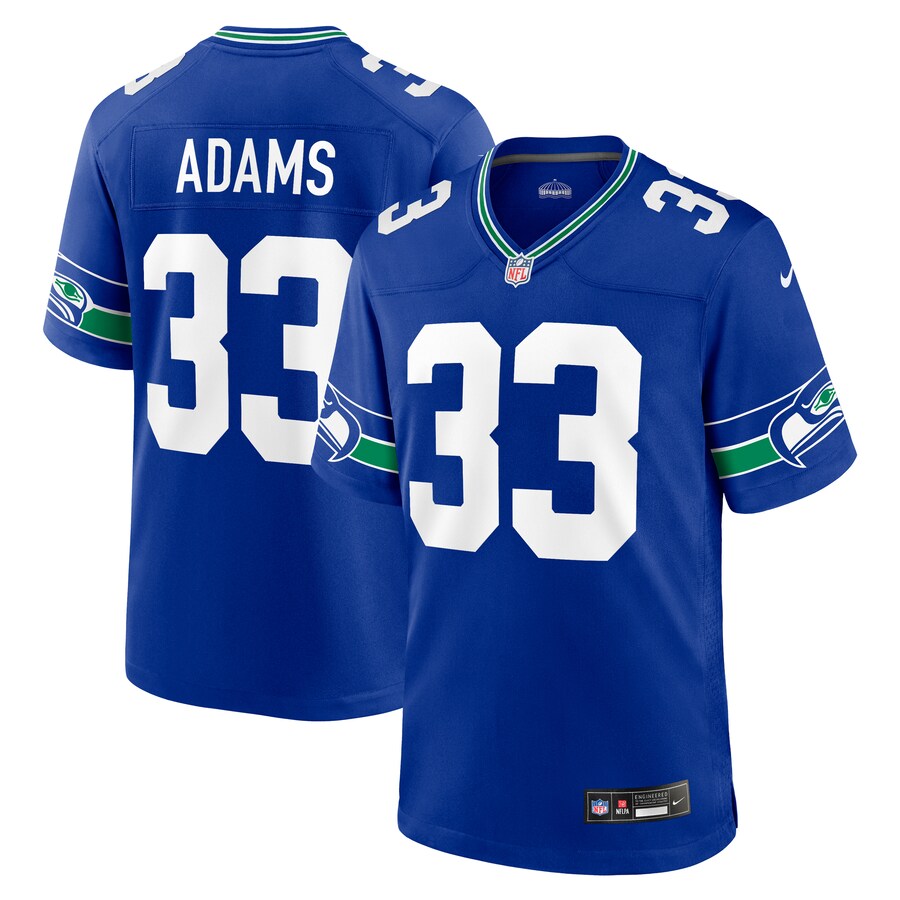 Men's Seattle Seahawks Jamal Adams Nike Royal Throwback Player Game Jersey - ujerseystore