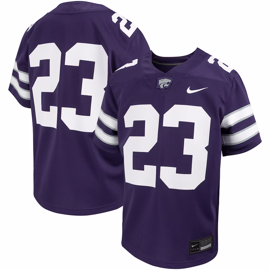 #23 Kansas State Wildcats Nike Youth Untouchable Replica Game Jersey - Purple - ujerseystore