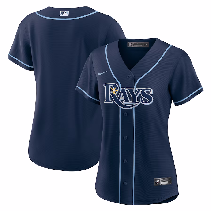Women's Tampa Bay Rays Nike Navy Alternate Replica Team Jersey - ujerseystore