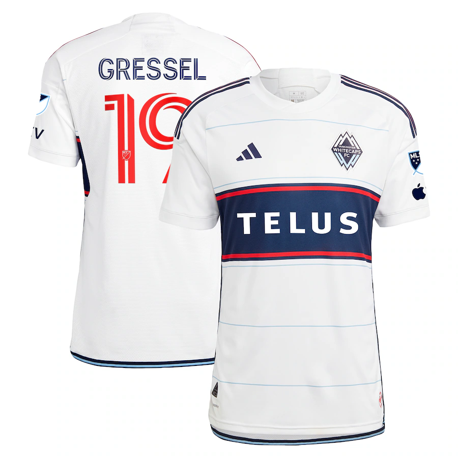 Men's Vancouver Whitecaps FC Julian Gressel adidas White 2023 Bloodlines Authentic Player Jersey - ujerseystore