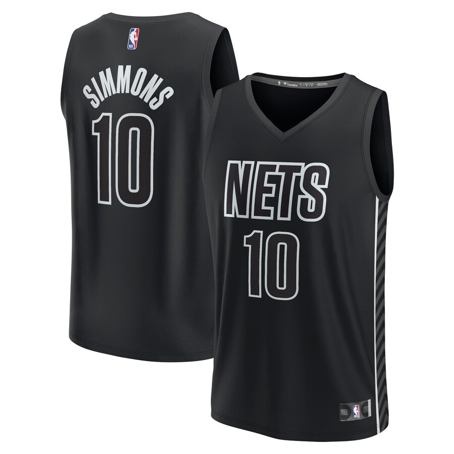 Men's Brooklyn Nets Ben Simmons Fanatics Black Fast Break Replica Player Jersey - Statement Edition - ujerseystore