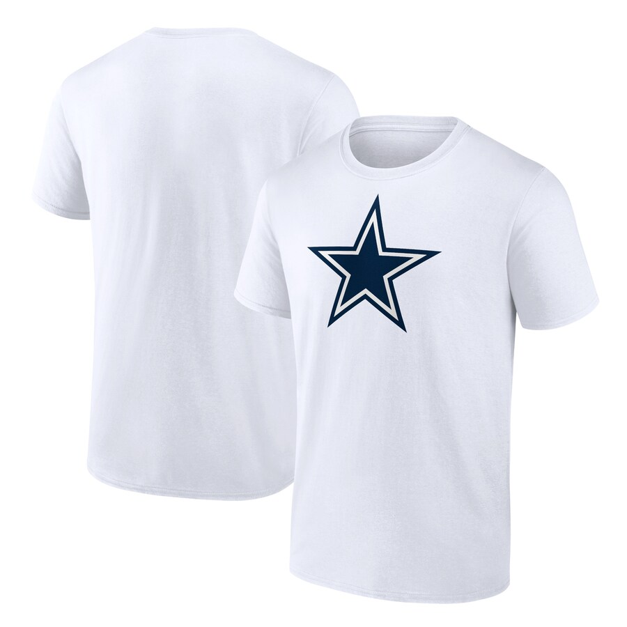 Men's Dallas Cowboys Fanatics White Primary Logo T-Shirt - ujerseystore