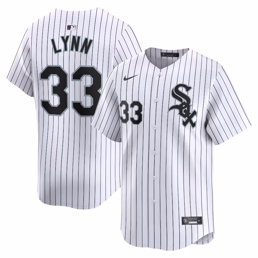 Men's Chicago White Sox Lance Lynn Nike White Home Limited Player Jersey - ujerseystore