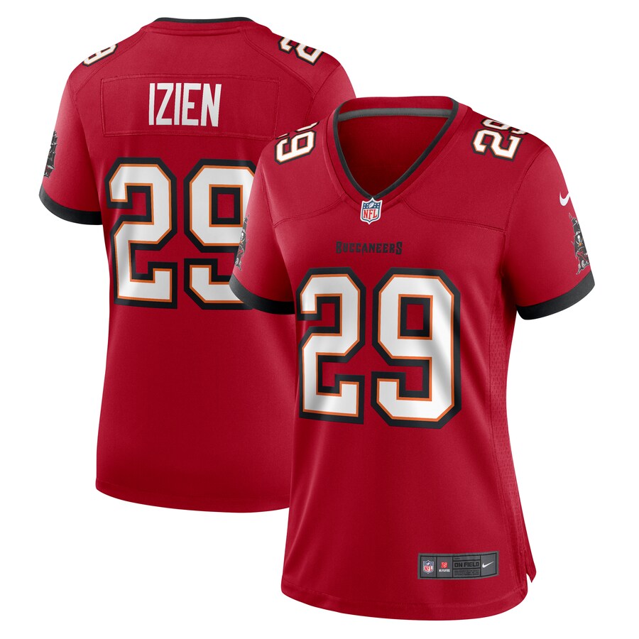 Women's Tampa Bay Buccaneers Christian Izien Nike  Red  Game Jersey - ujerseystore