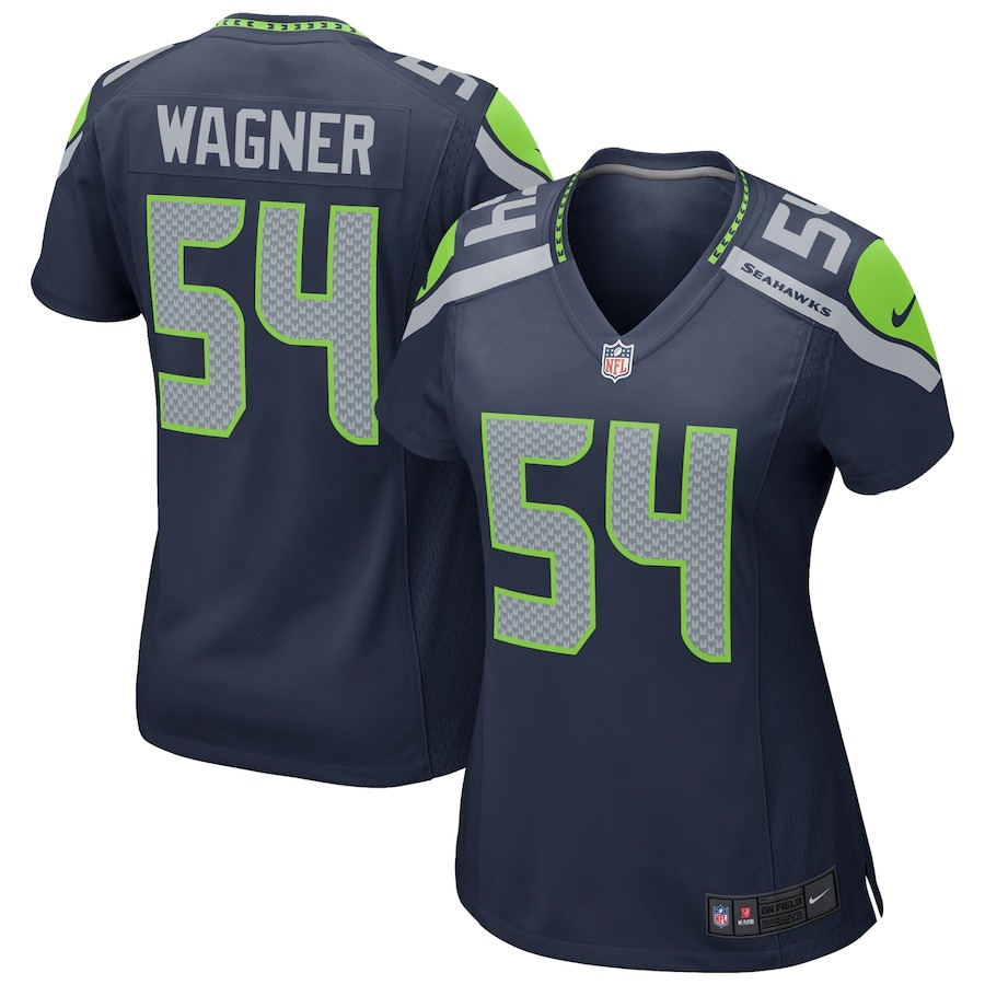 Women's Seattle Seahawks Bobby Wagner Nike Navy Game Jersey - ujerseystore