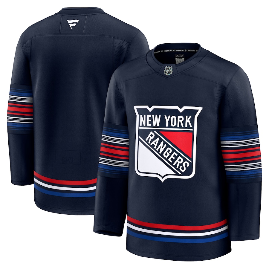 Men's New York Rangers Fanatics Navy Alternate Premium Jersey - ujerseystore