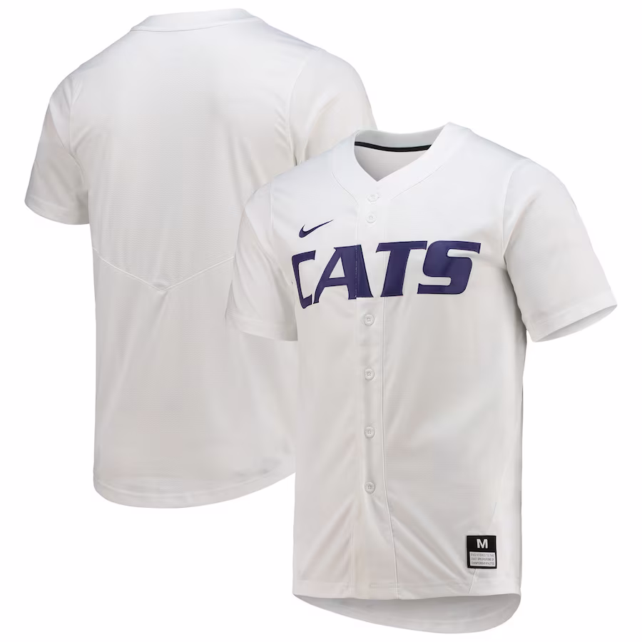 Kansas State Wildcats Nike Replica Baseball Jersey - White - ujerseystore