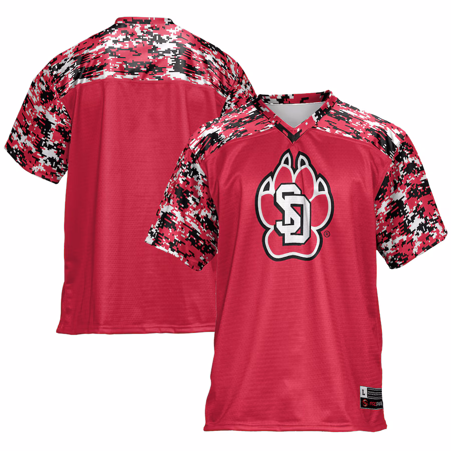 South Dakota Coyotes GameDay Greats Football Jersey - Red - ujerseystore
