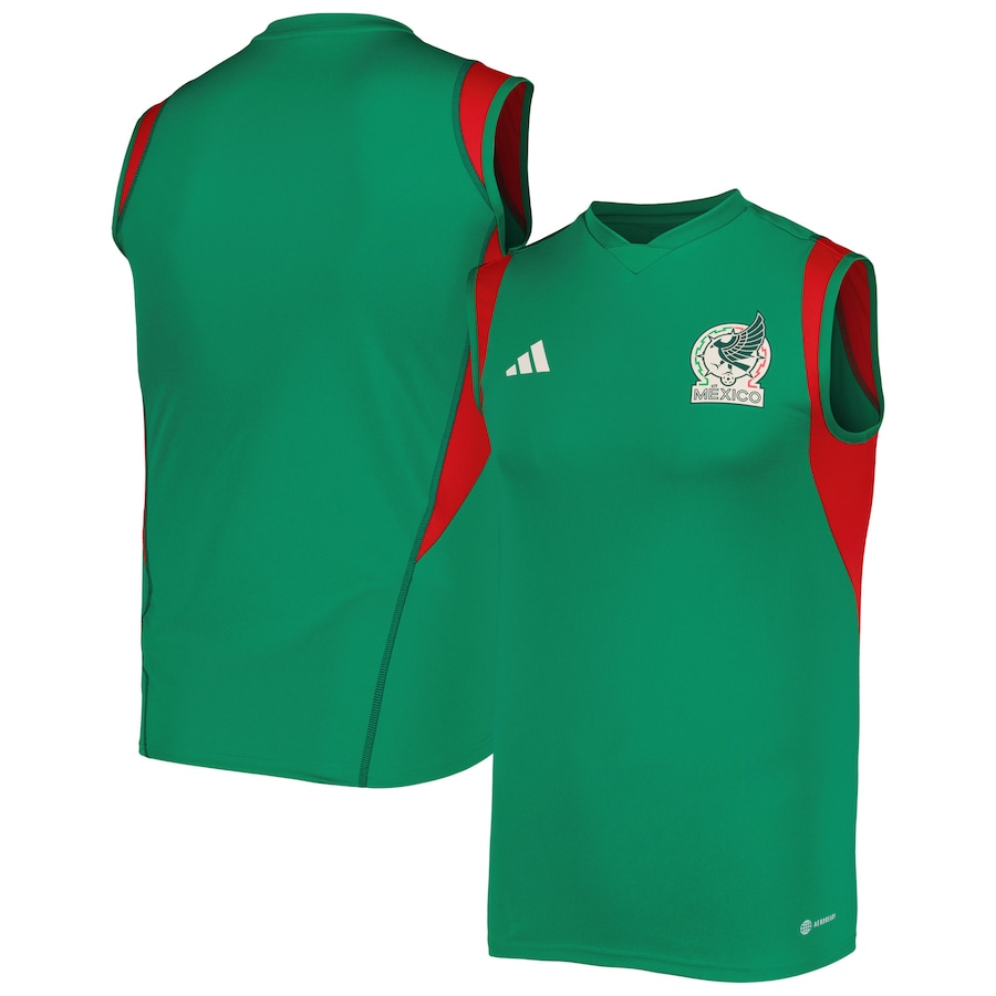 Men's Mexico National Team adidas Green Sleeveless Training Jersey - ujerseystore