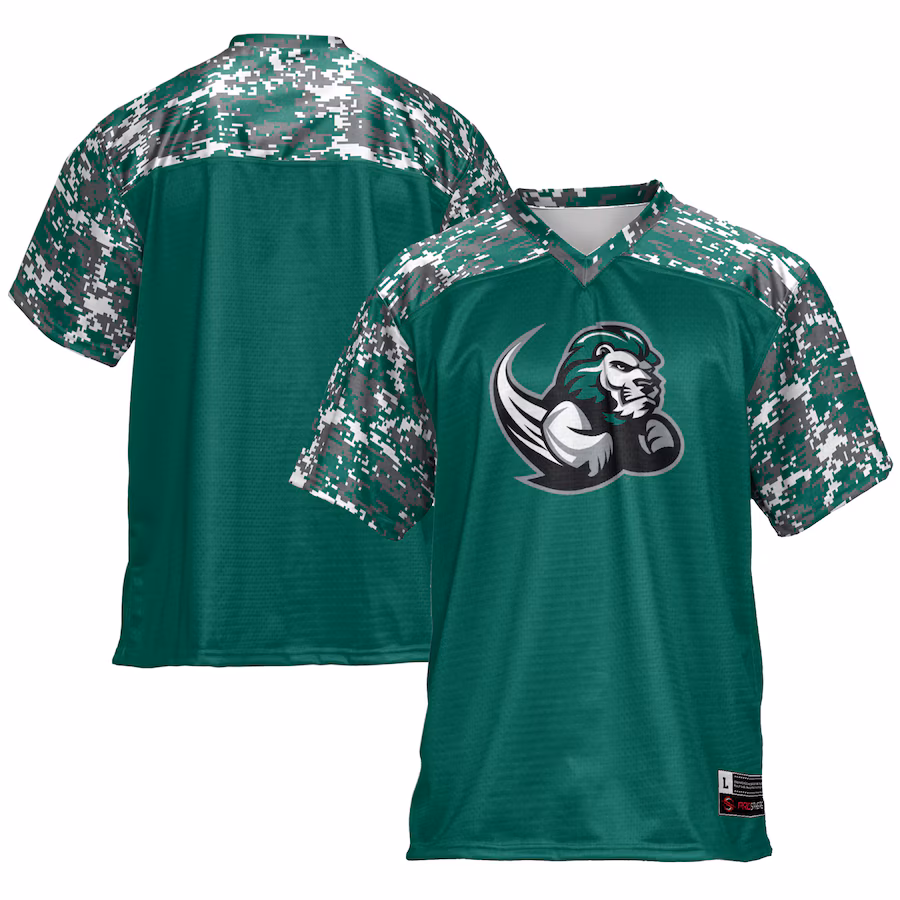 Men's GameDay Greats Green Slippery Rock Pride Football Jersey - ujerseystore