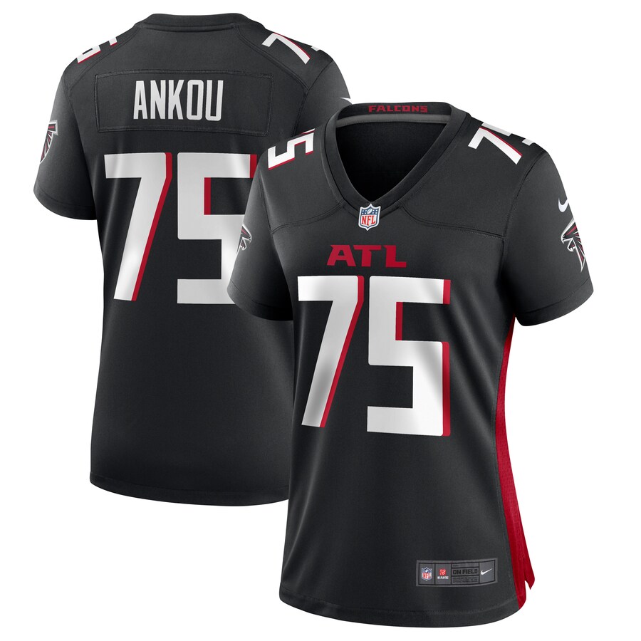 Women's Atlanta Falcons Eli Ankou Nike  Black  Game Jersey - ujerseystore