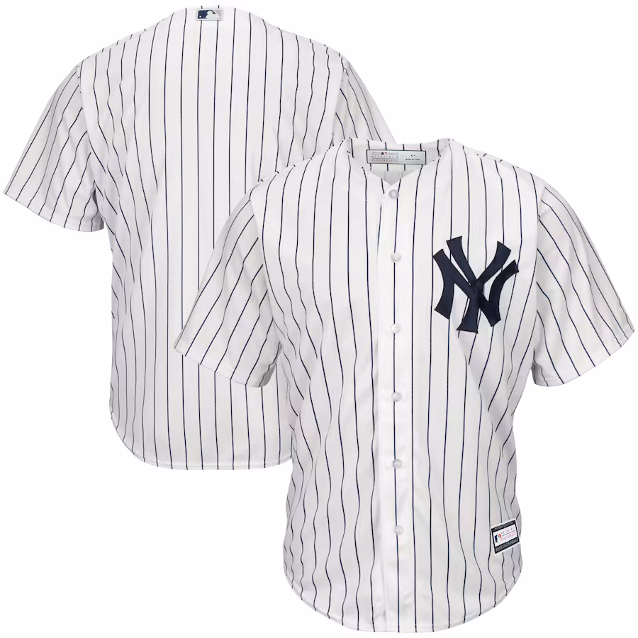 Men's New York Yankees White Big & Tall Replica Team Jersey - ujerseystore