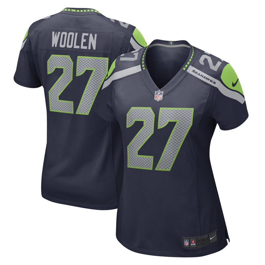 Women's Seattle Seahawks Tariq Woolen Nike College Navy Game Player Jersey - ujerseystore