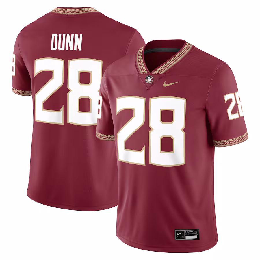Men's Nike Warrick Dunn Garnet Florida State Seminoles Alumni Game Jersey - ujerseystore
