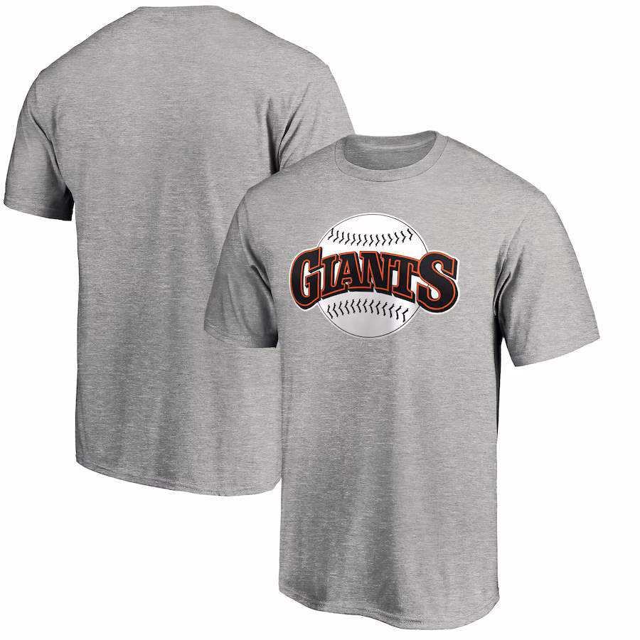 Men's San Francisco Giants Heathered Gray Cooperstown Collection Huntington Logo T-Shirt - ujerseystore