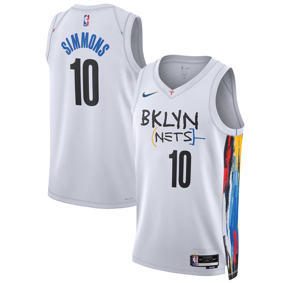 Unisex Brooklyn Nets Ben Simmons Nike White 2022/23 Swingman Jersey - City Edition - ujerseystore