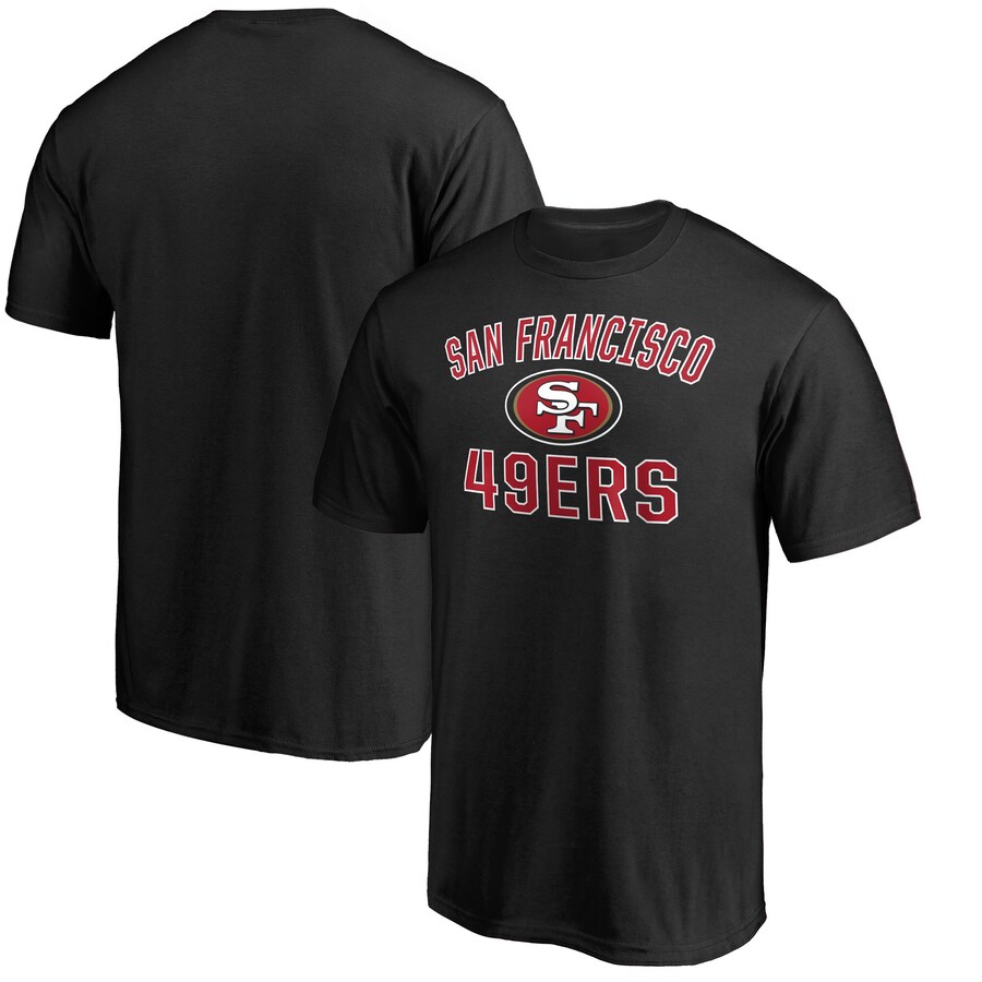 Men's San Francisco 49ers Black Victory Arch II T-Shirt - ujerseystore