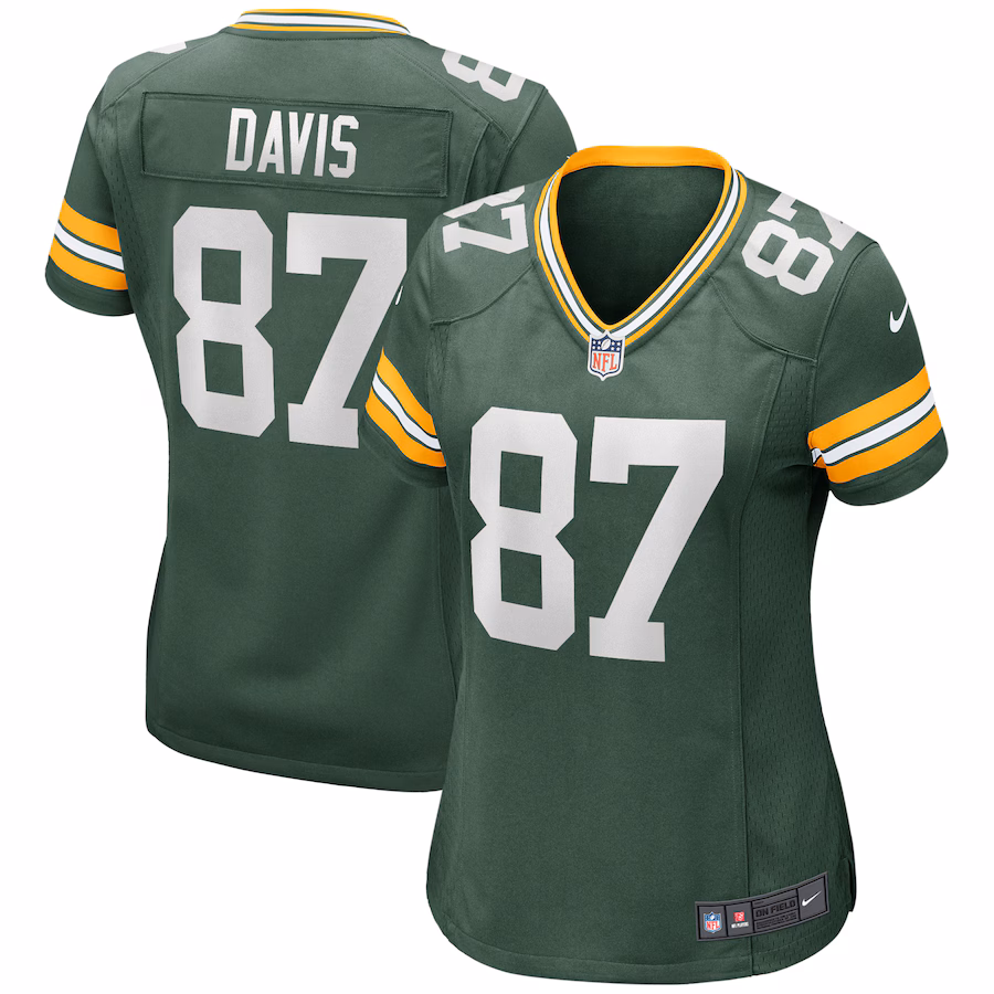 Women's Green Bay Packers Willie Davis Nike Green Game Retired Player Jersey - ujerseystore