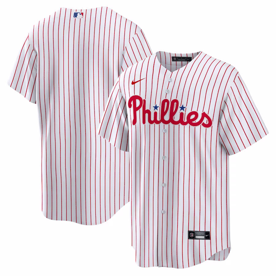 Men's Philadelphia Phillies Nike White Home Replica Team Jersey - ujerseystore