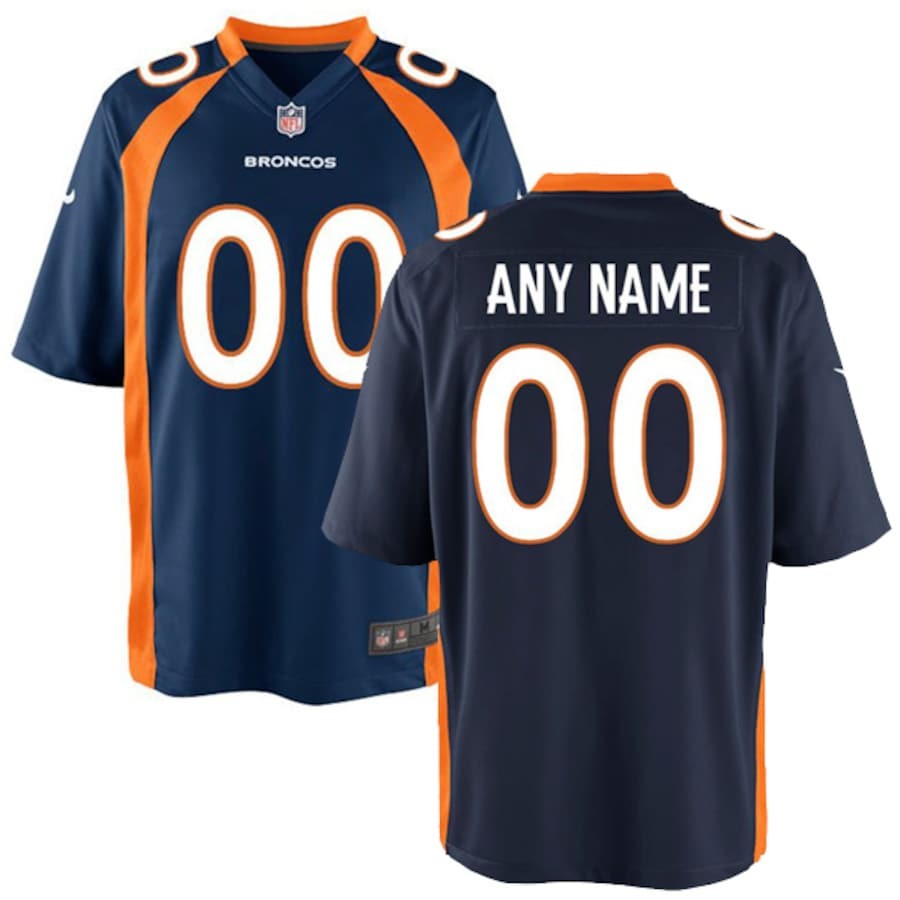 Youth Denver Broncos Nike Navy Game Custom Jersey - ujerseystore
