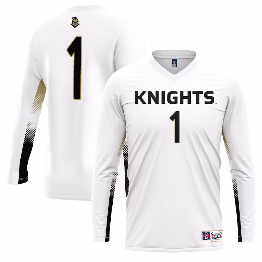 #1 UCF Knights GameDay Greats Youth Lightweight Women's Volleyball Jersey - White - ujerseystore