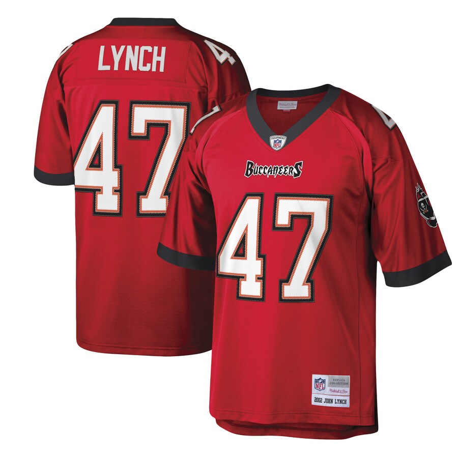 Men's Tampa Bay Buccaneers John Lynch Mitchell & Ness Red Legacy Replica Jersey - ujerseystore