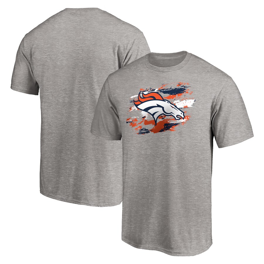 Men's Denver Broncos Heather Gray True Color T-Shirt - ujerseystore