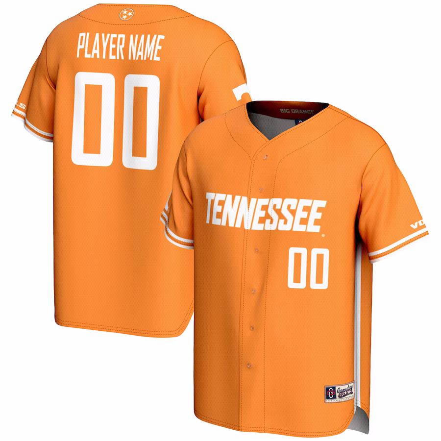 Tennessee Volunteers GameDay Greats NIL Pick-A-Player Lightweight Baseball Jersey - Tennessee Orange - ujerseystore