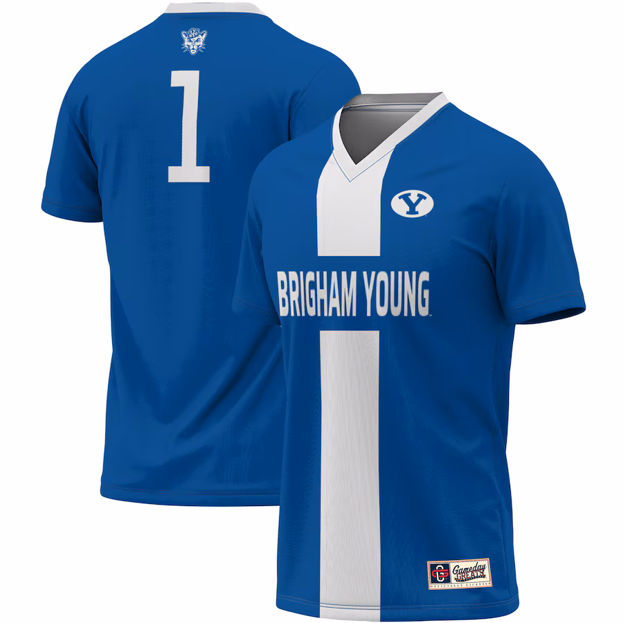 Unisex ProSphere #1 Royal BYU Cougars Lightweight Soccer Jersey - ujerseystore
