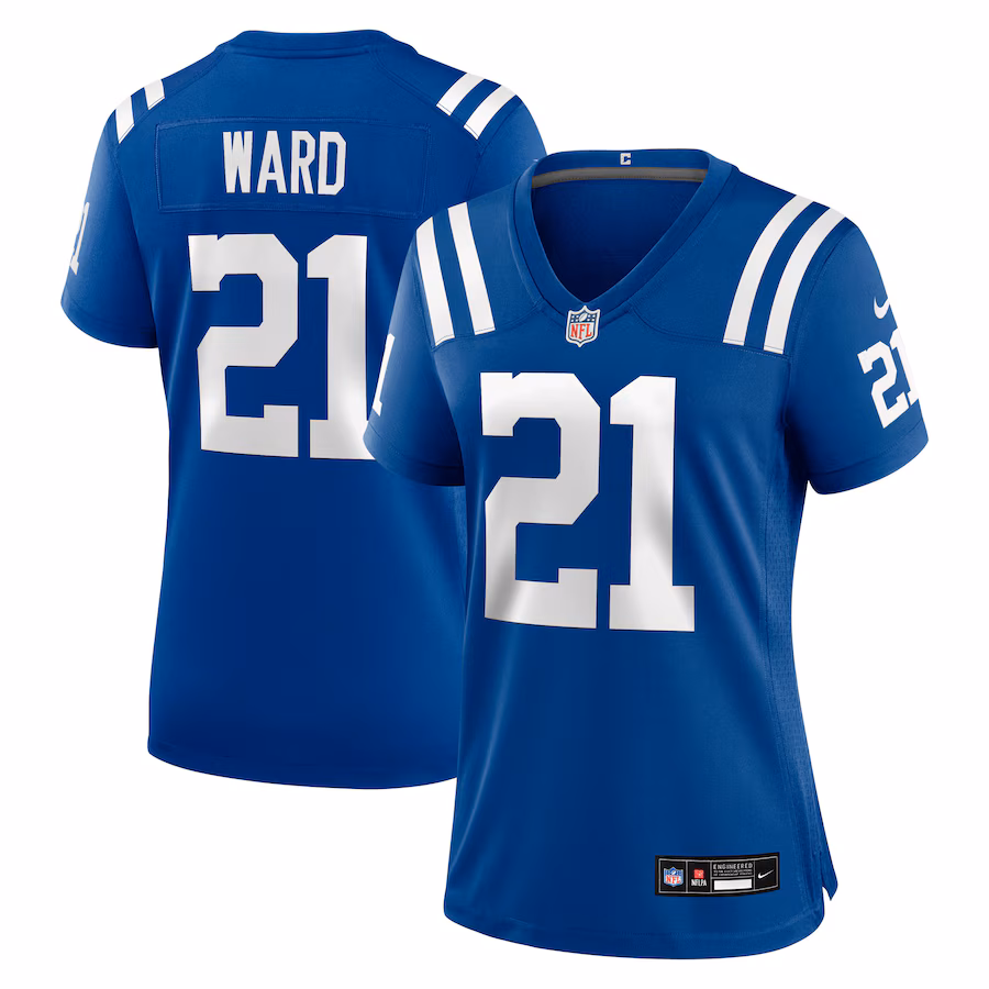 Women's Indianapolis Colts Charvarius Ward Nike Royal Team Game Jersey - ujerseystore