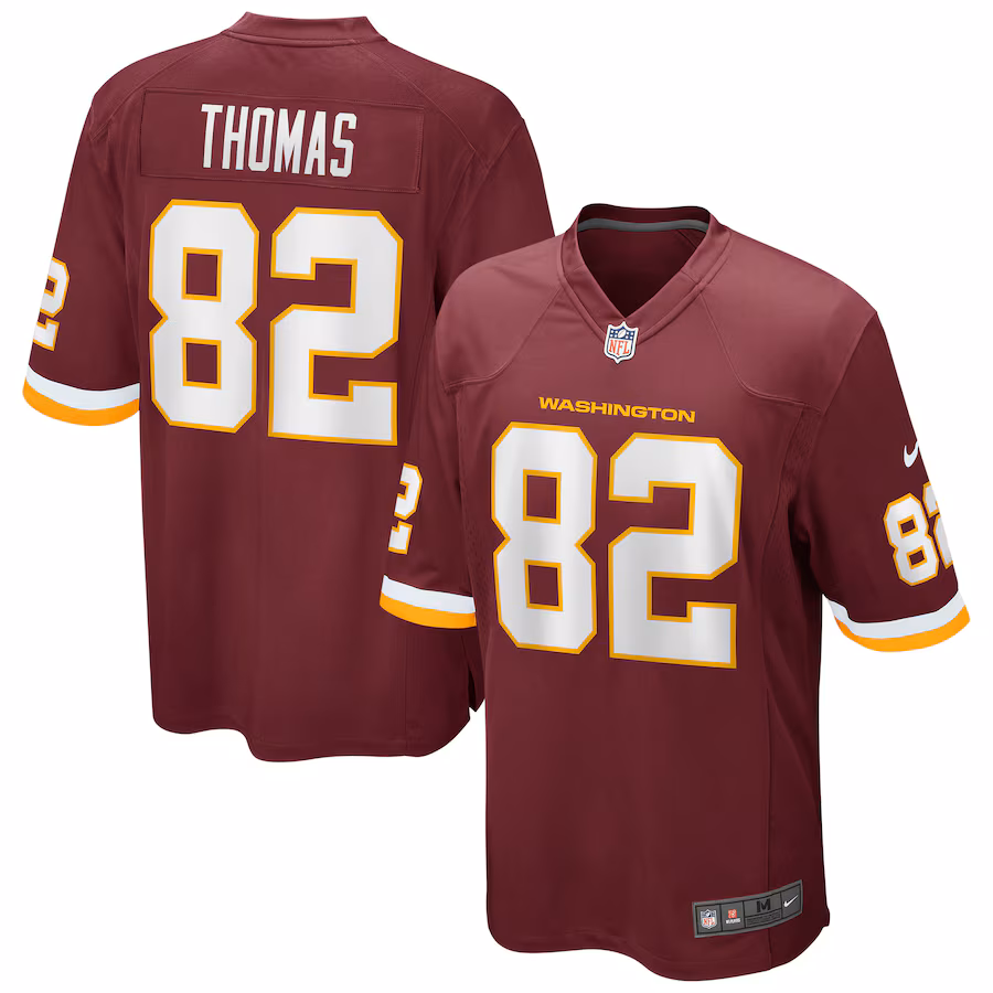 Men's Nike Logan Thomas Washington Football Team Burgundy Game Player Jersey - ujerseystore