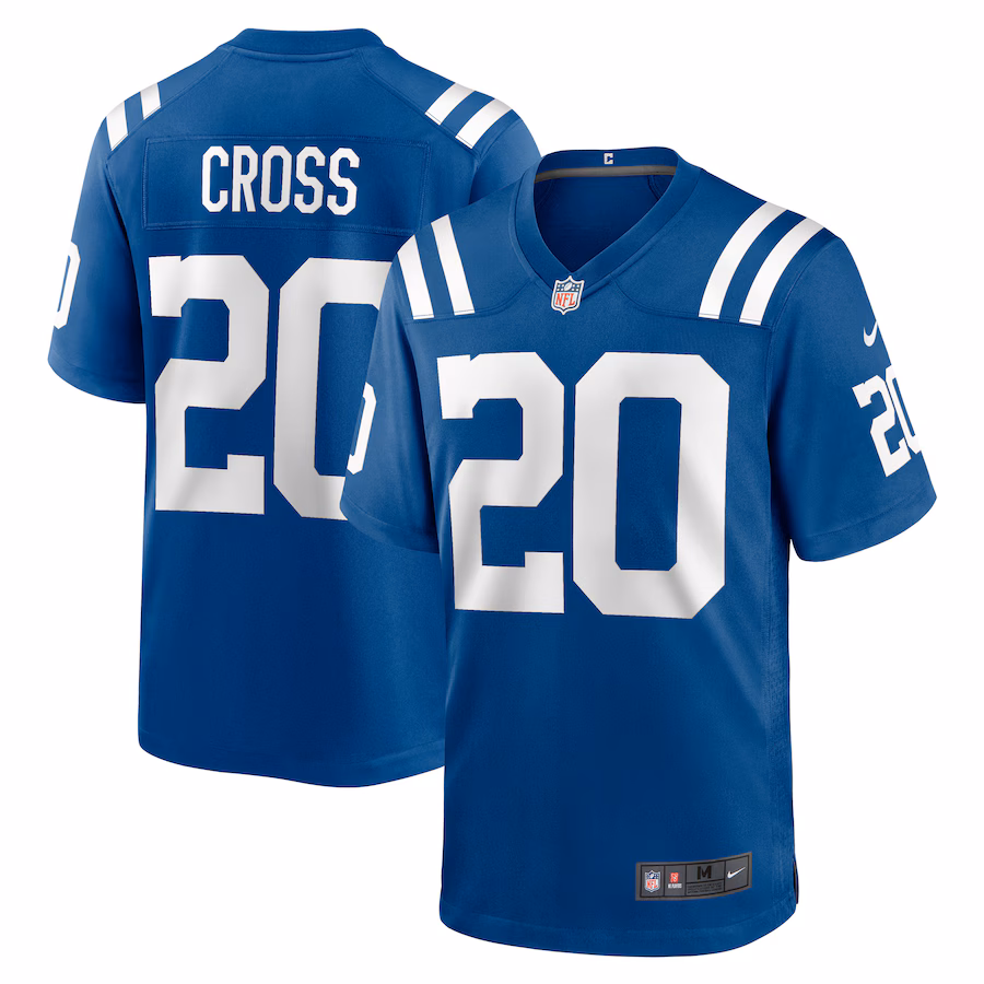Men's Indianapolis Colts Nick Cross Nike Royal Player Game Jersey - ujerseystore