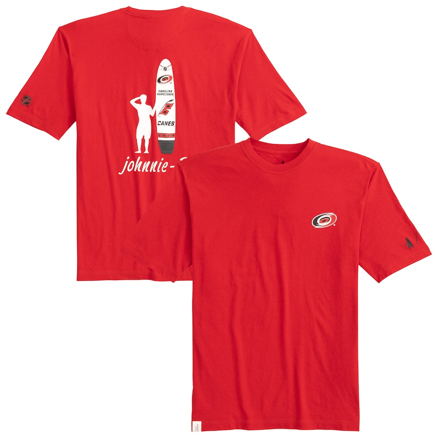 Men's Carolina Hurricanes johnnie-O Red Heathered Spencer T-Shirt - ujerseystore