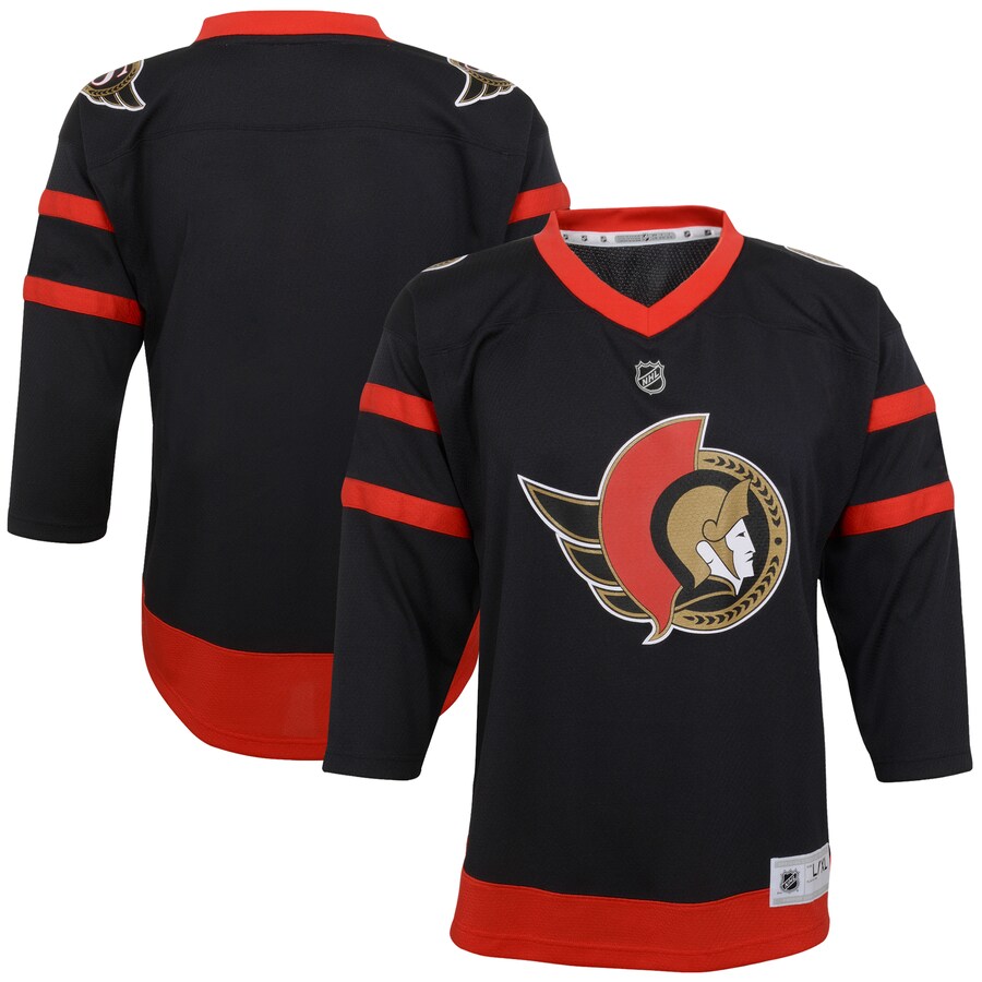 Youth Ottawa Senators Black Home Replica Blank Jersey - ujerseystore