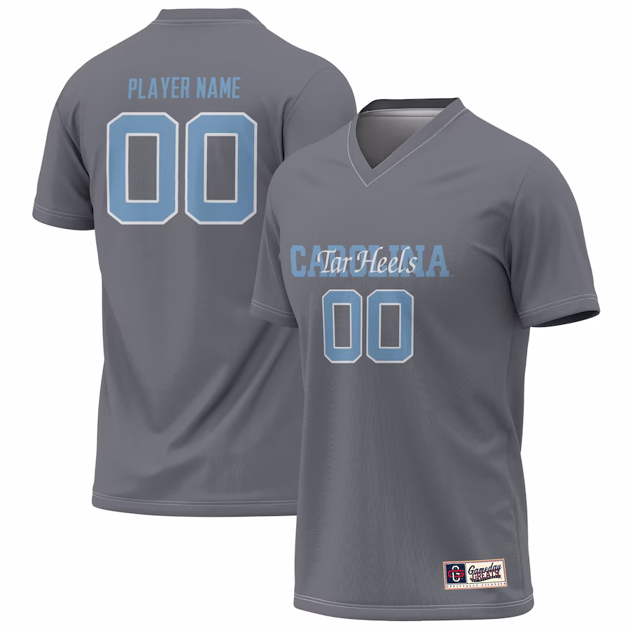 North Carolina Tar Heels GameDay Greats Youth NIL Pick-A-Player Lightweight Women's Soccer Jersey - Gray - ujerseystore