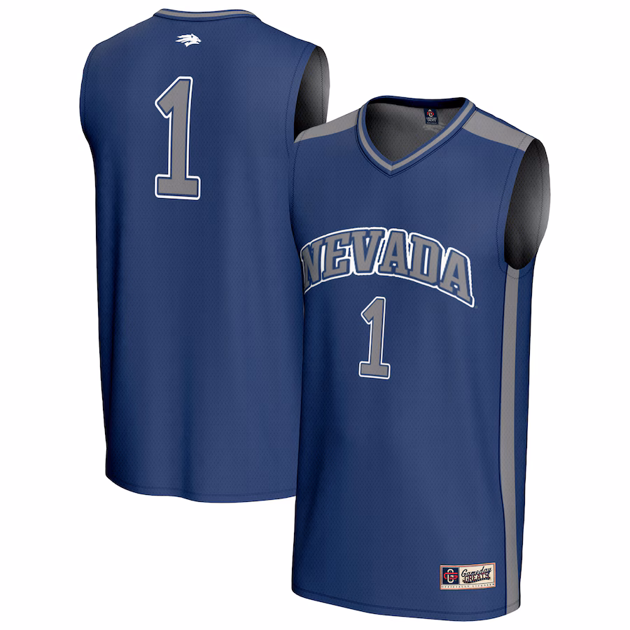 Youth GameDay Greats #1 Navy Nevada Wolf Pack Lightweight Basketball Fashion Jersey - ujerseystore