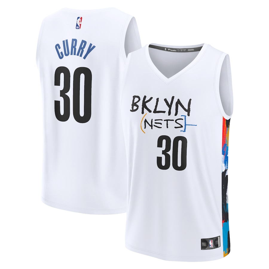 Men's Brooklyn Nets Seth Curry Fanatics White Fastbreak Jersey - City Edition - ujerseystore