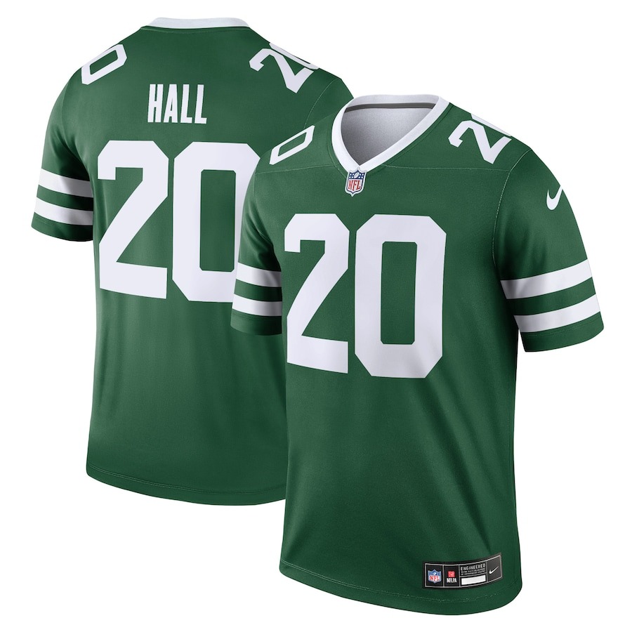 Men's New York Jets Breece Hall Nike Legacy Green Legend Jersey - ujerseystore