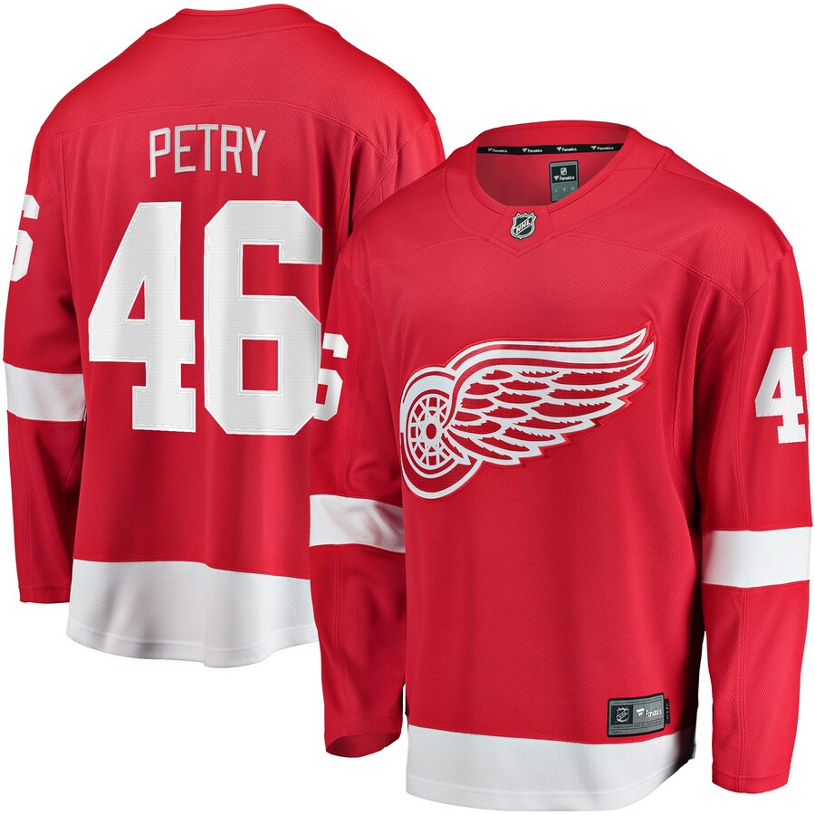 Men's Detroit Red Wings Jeff Petry Fanatics Branded Red Home Breakaway Jersey - ujerseystore