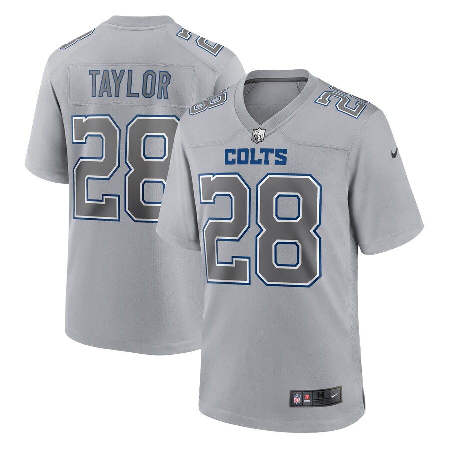 Men's Indianapolis Colts Jonathan Taylor Nike Gray Atmosphere Fashion Game Jersey - ujerseystore
