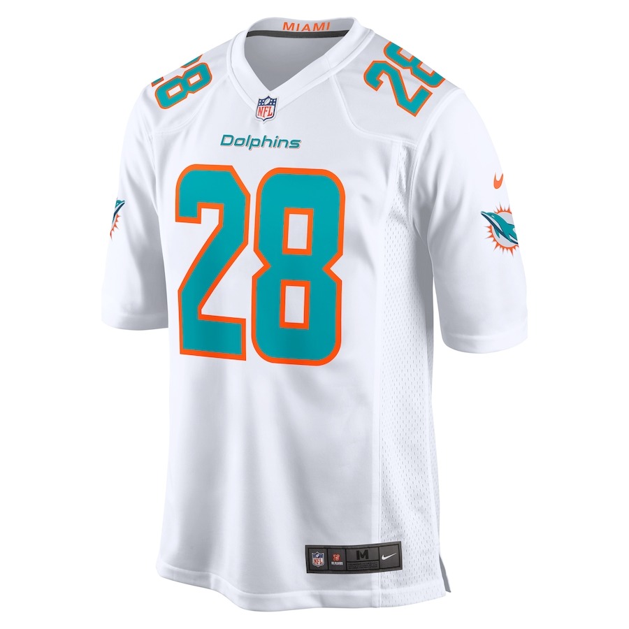 Men's Miami Dolphins Devon Achane Nike White Player Game Jersey - ujerseystore