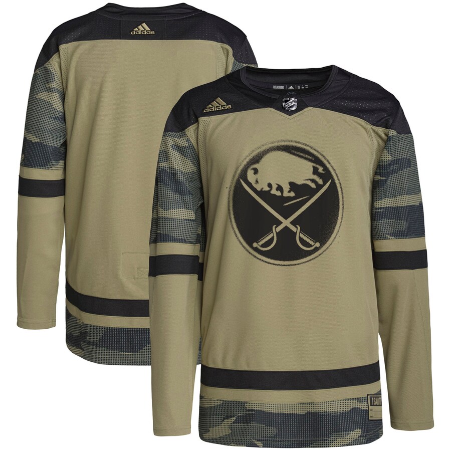 Men's Buffalo Sabres adidas Camo Military Appreciation Team Authentic Practice Jersey - ujerseystore
