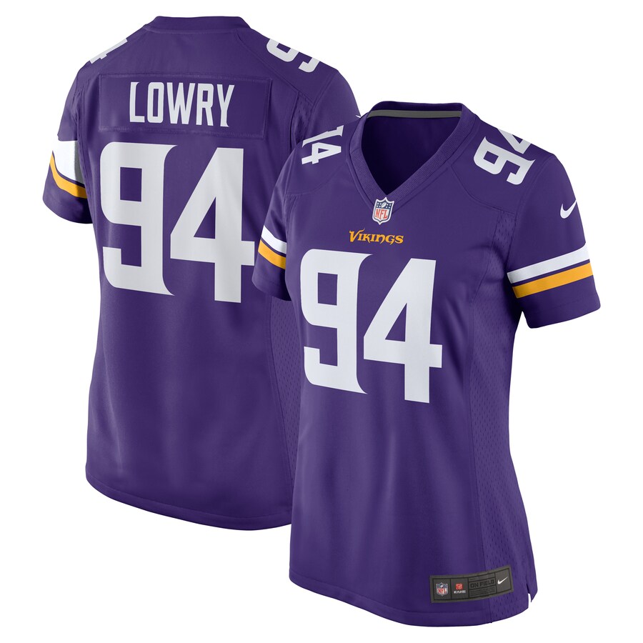 Women's Minnesota Vikings Dean Lowry Nike Purple Game Player Jersey - ujerseystore