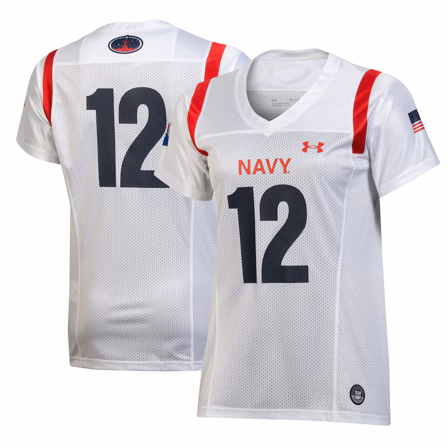 Navy Midshipmen Under Armour Women's 2022 Special Games Replica Jersey - White - ujerseystore