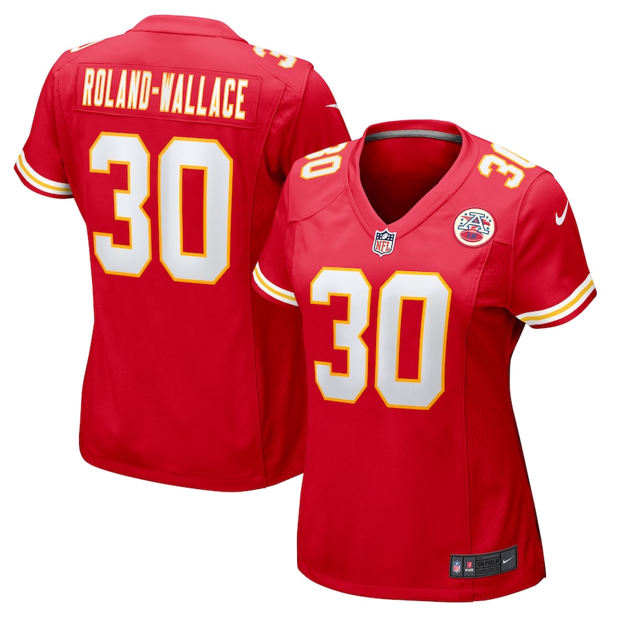 Women's Kansas City Chiefs Chris Roland-Wallace Nike Red Game Jersey - ujerseystore