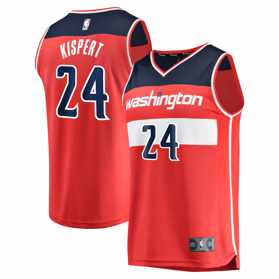 Youth Washington Wizards Corey Kispert Fanatics Red Fast Break Replica Player Jersey - Icon Edition - ujerseystore