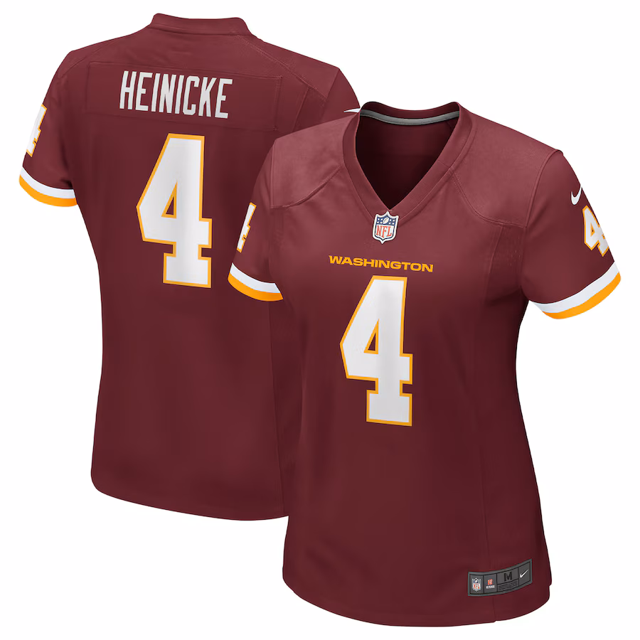 Women's Washington Football Team Taylor Heinicke Nike Burgundy Game Jersey - ujerseystore