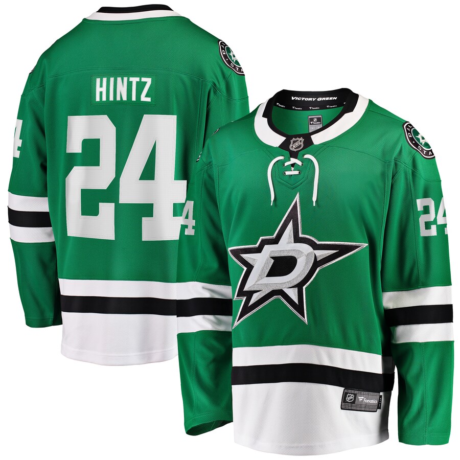 Men's Dallas Stars Roope Hintz Fanatics Branded Kelly Green Home Breakaway Player Jersey - ujerseystore
