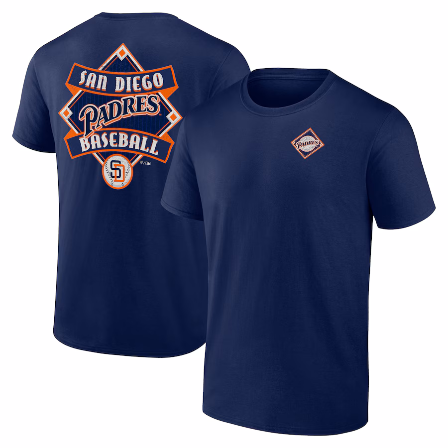 Men's San Diego Padres Navy Cooperstown Collection Field Play T-Shirt - ujerseystore