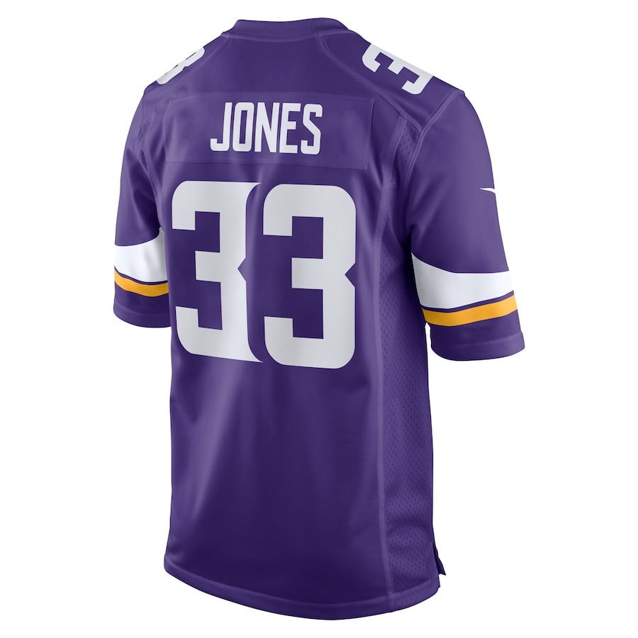 Men's Minnesota Vikings Aaron Jones Nike Purple Game Player Jersey - ujerseystore
